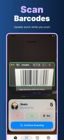 ShelfCount - Inventory Scanner iPhone screenshot