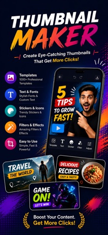 Thumbnail Maker - Banner Maker iPhone screenshot