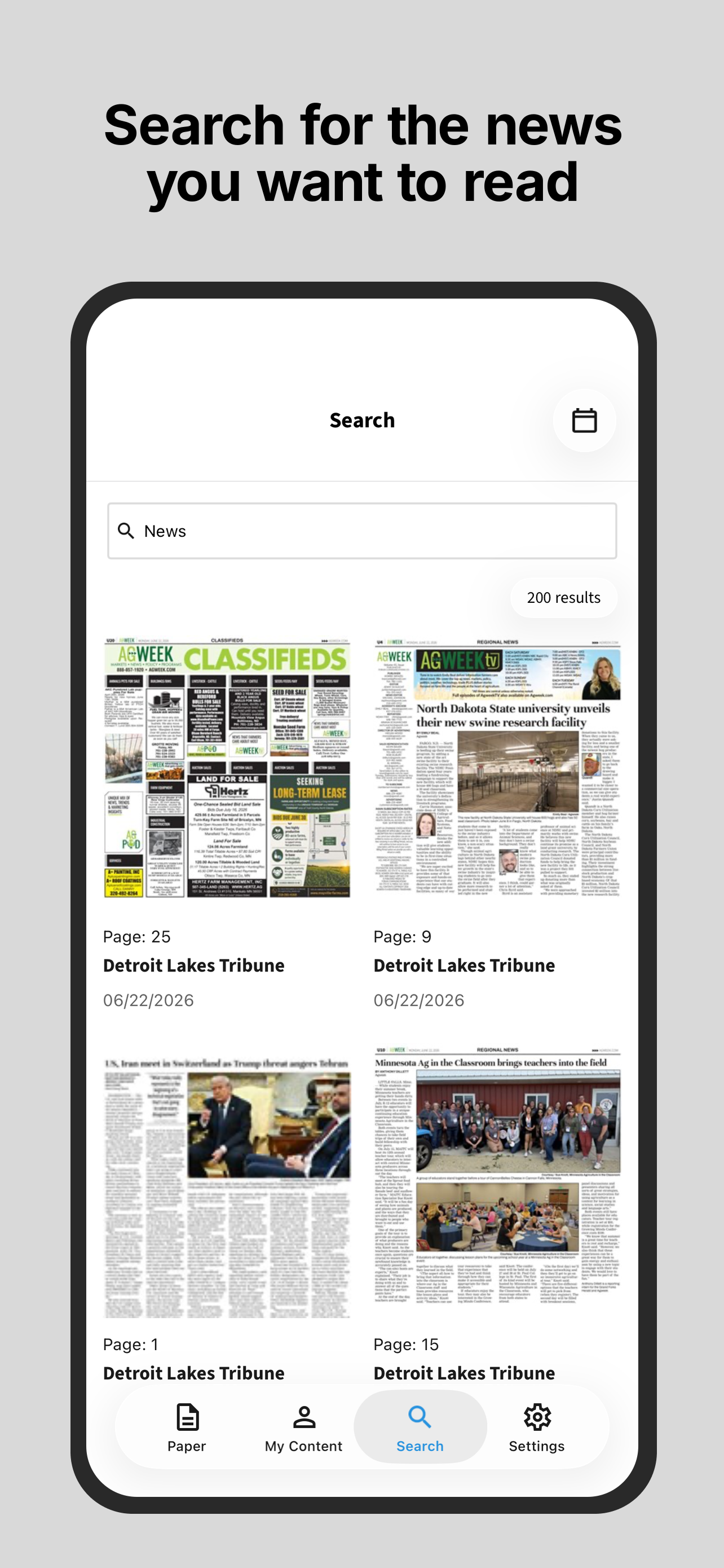 Detroit Lakes Tribune E-paper screenshot 5