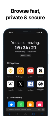 RedApp Lite：私人浏览器 screenshot