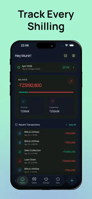 Mauzo Wallet: Money Tracker screenshot 1