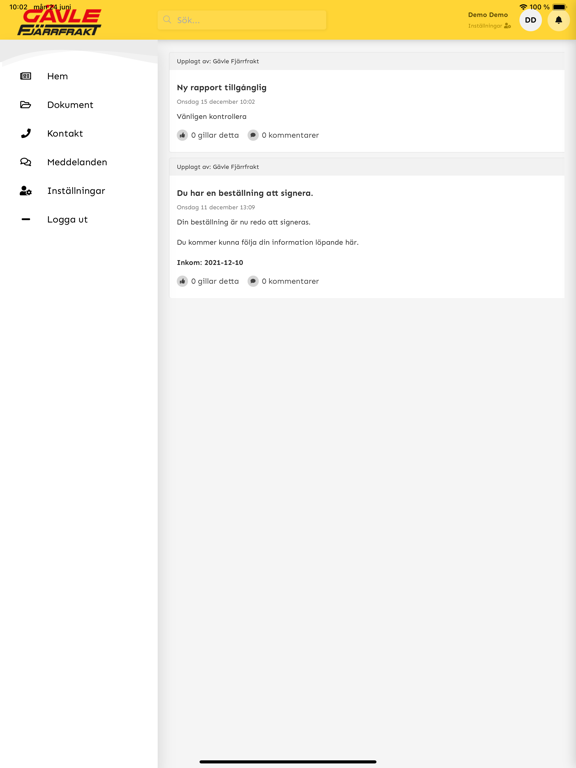 Screenshot #4 pour Gävle Fjärrfrakt