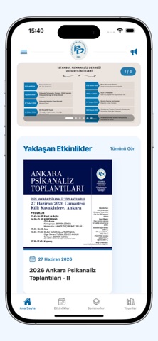 İstanbul Psikanaliz Derneği iPhone screenshot