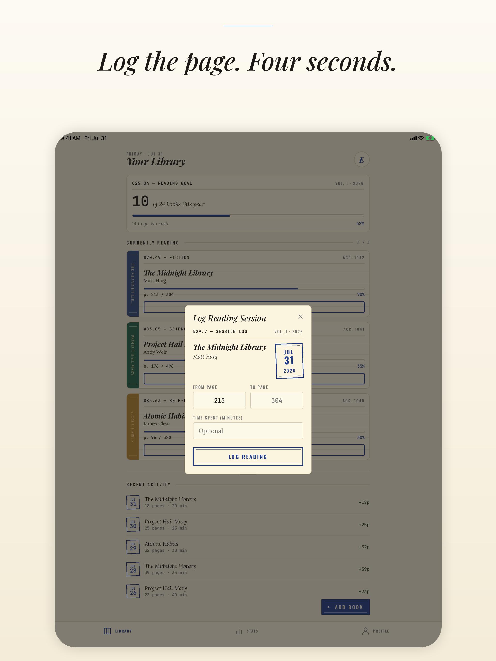 Readistry: Bookshelf & Log screenshot 8