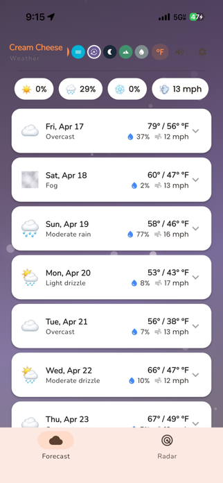 Salmonroll Weather App Screenshot 5 of 6
