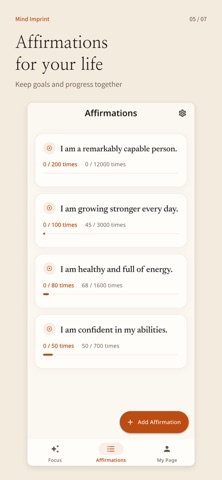 Mind Imprint - Affirmations Screenshot 5 of 7