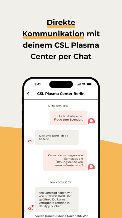 Mein CSL Plasma iPhone screenshot 6