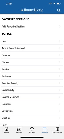Sierra Vista Herald/Review screenshot