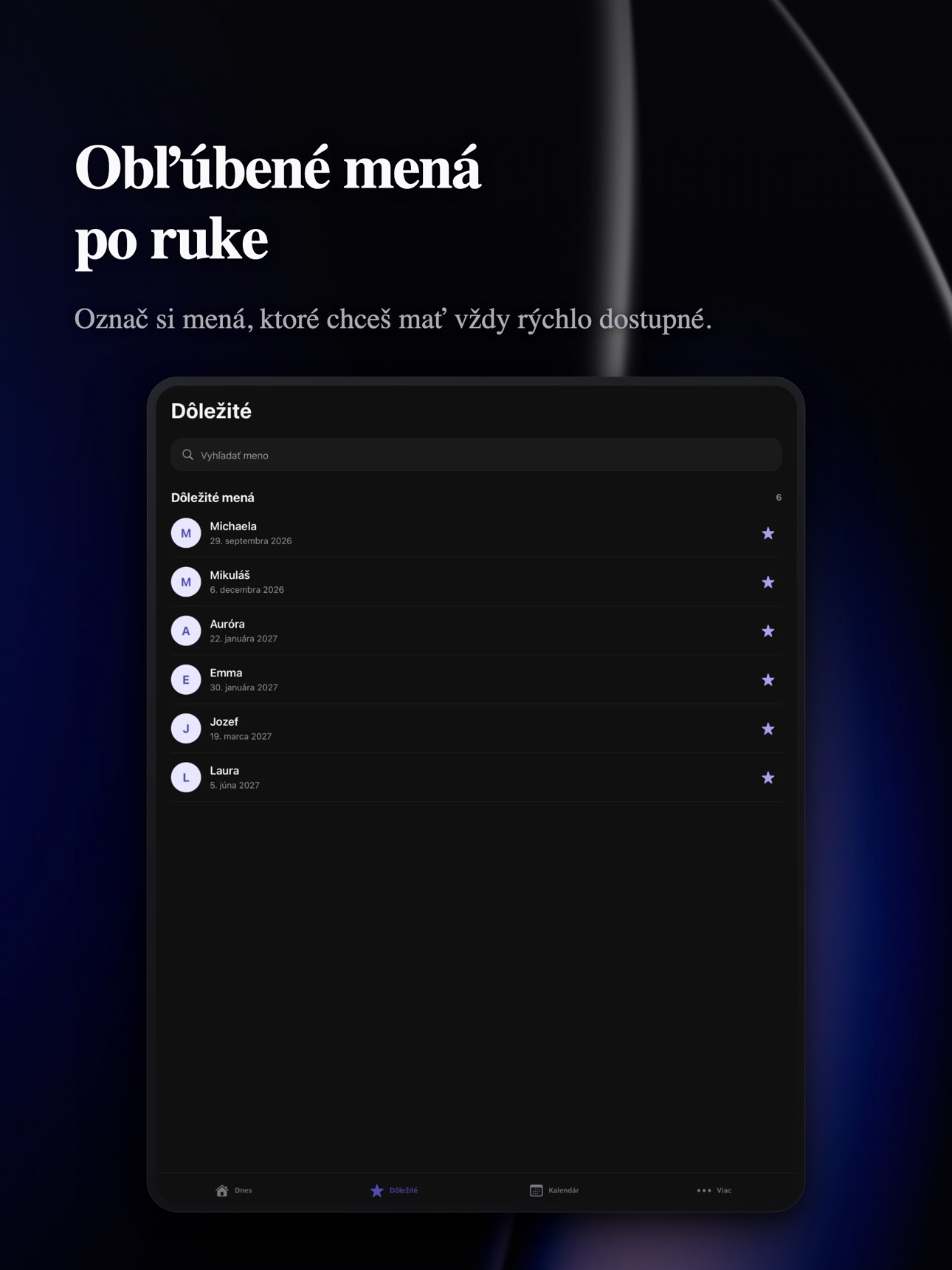 Screenshot 7 of Meniny – Kalendár mien