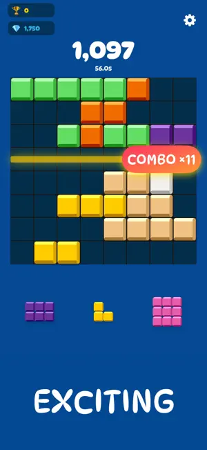 Gombi Block: Ad Free Blast! screenshot 1