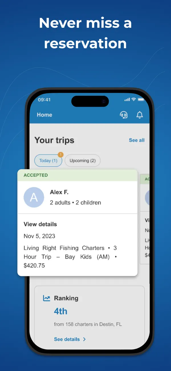 Screenshot #1 pour FishingBooker for Captains