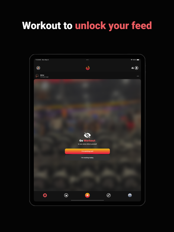 Uplift - Social Workout App iPad screenshot