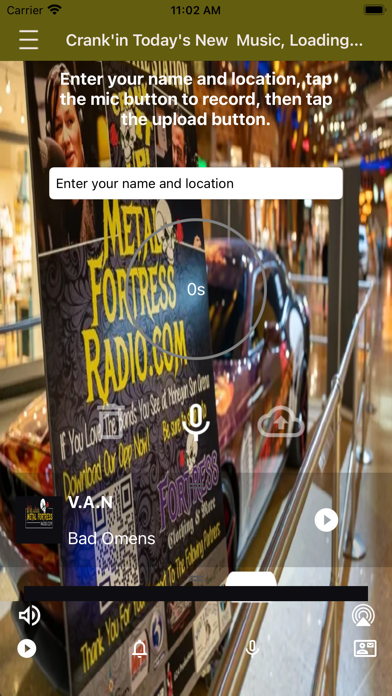 WMFR Metal Fortress Radio Screenshot