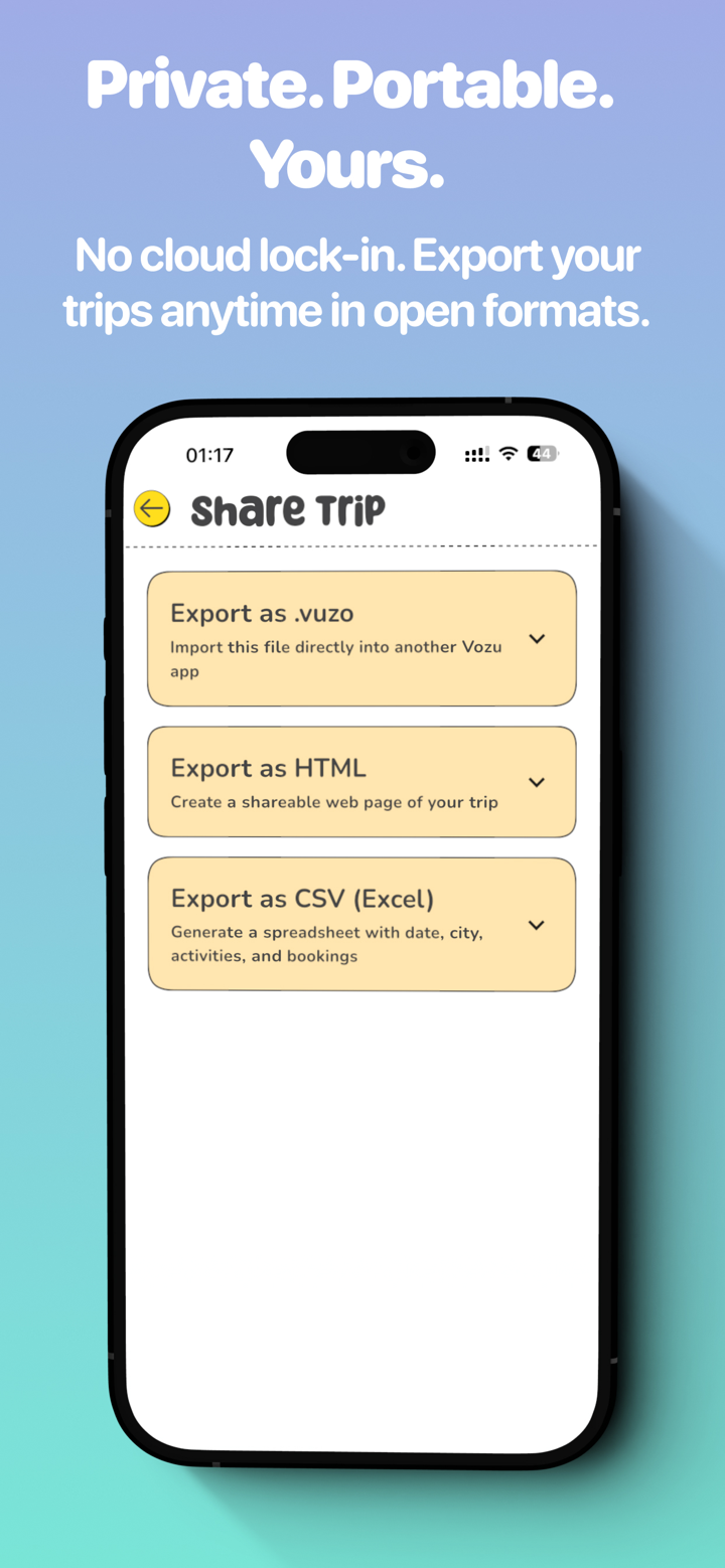 Vuzo – Trip Journal & Planner screenshot 5