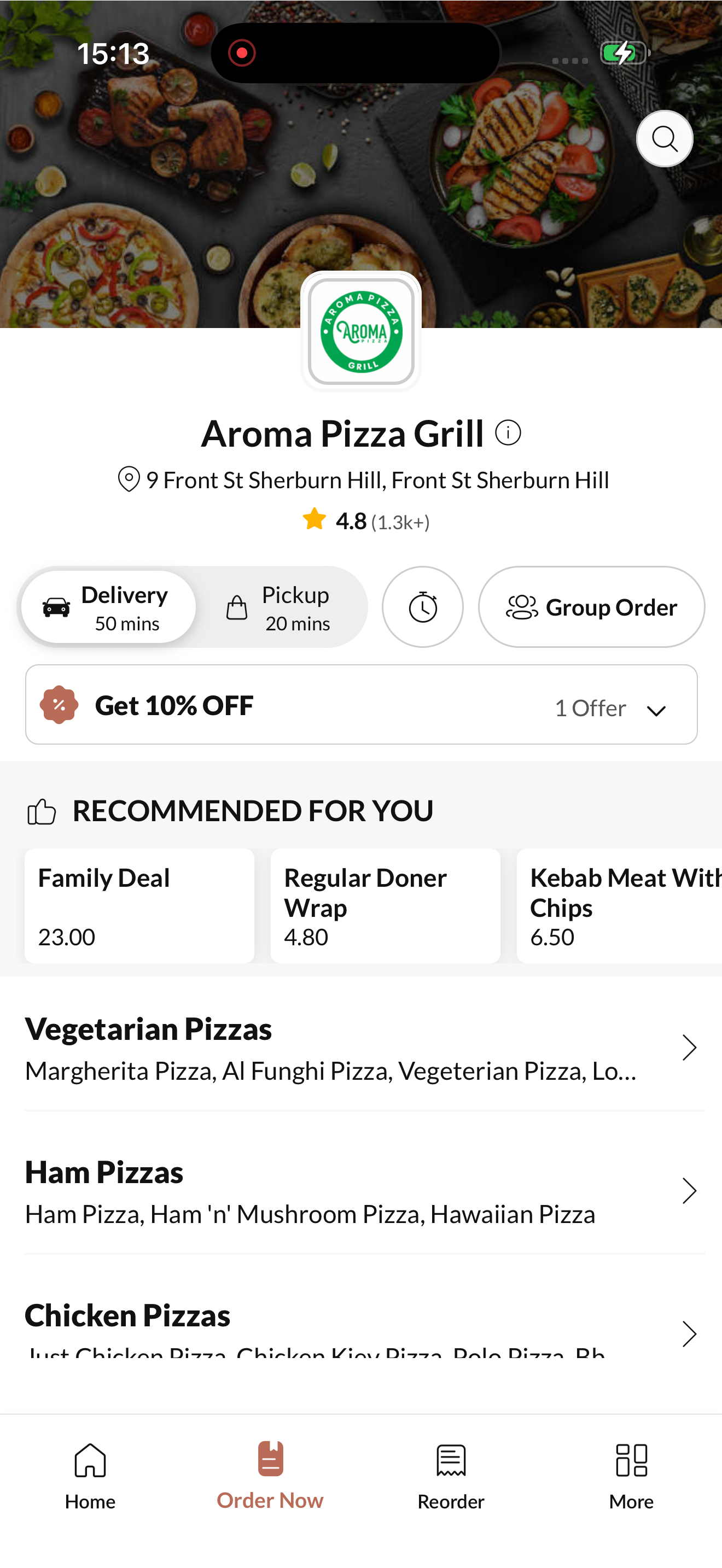 Aroma Pizza Grill screenshot 2
