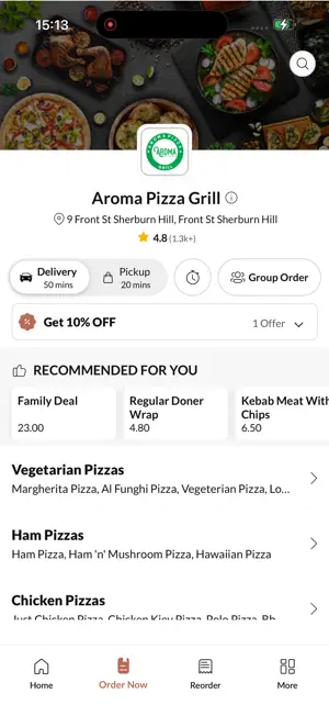 Aroma Pizza Grill screenshot 2