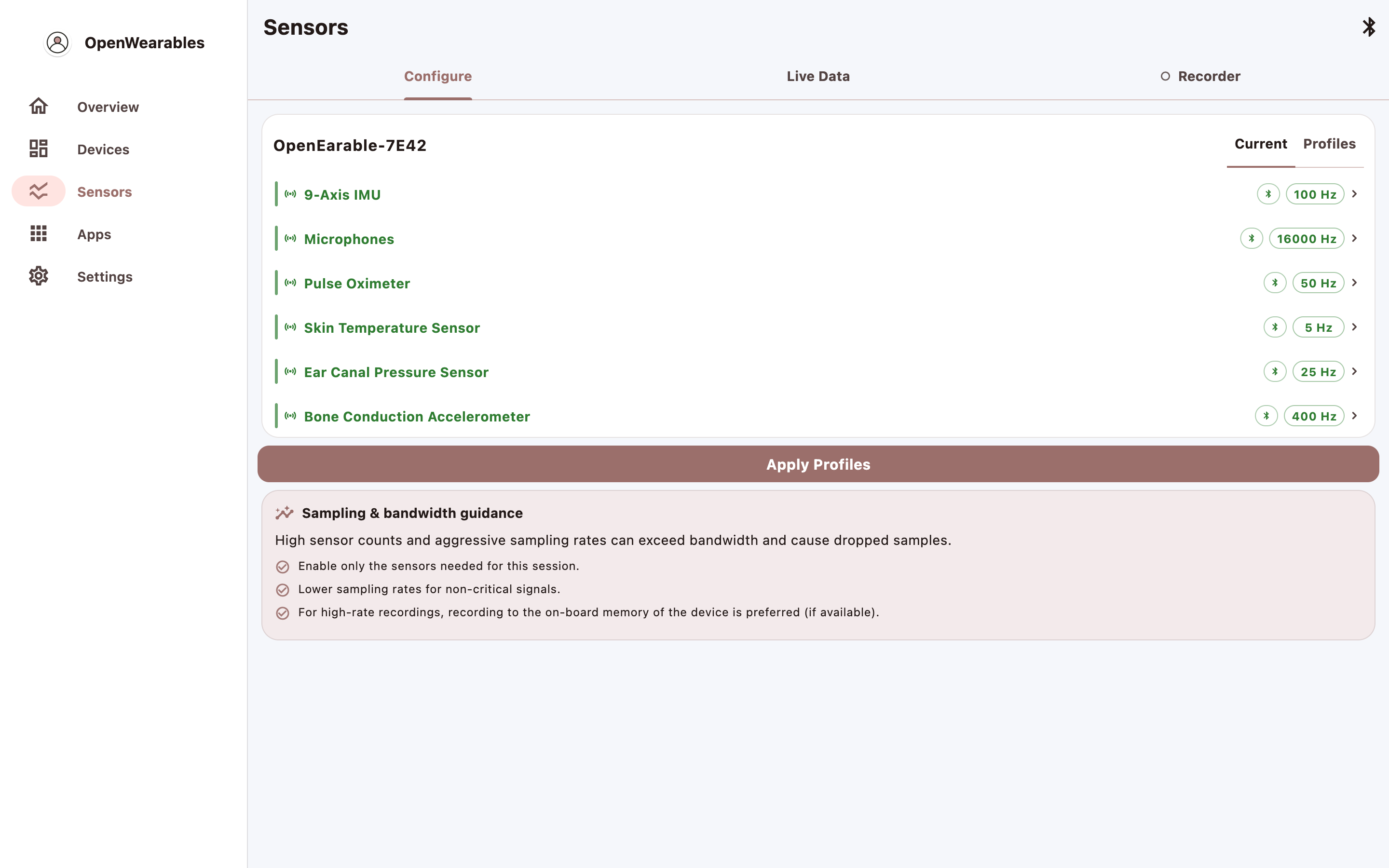 OpenWearable screenshot 17