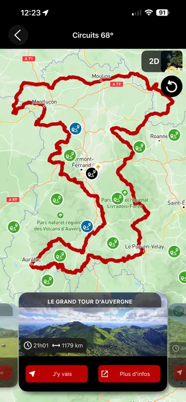 68° GPS touristique screenshot 8 of 10