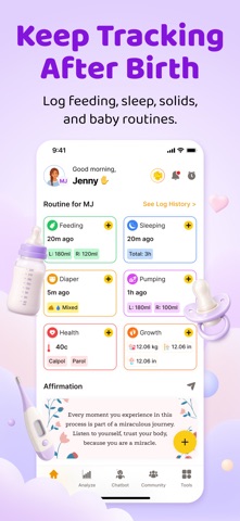 Growby: Baby & Pregnancy App iPhone screenshot