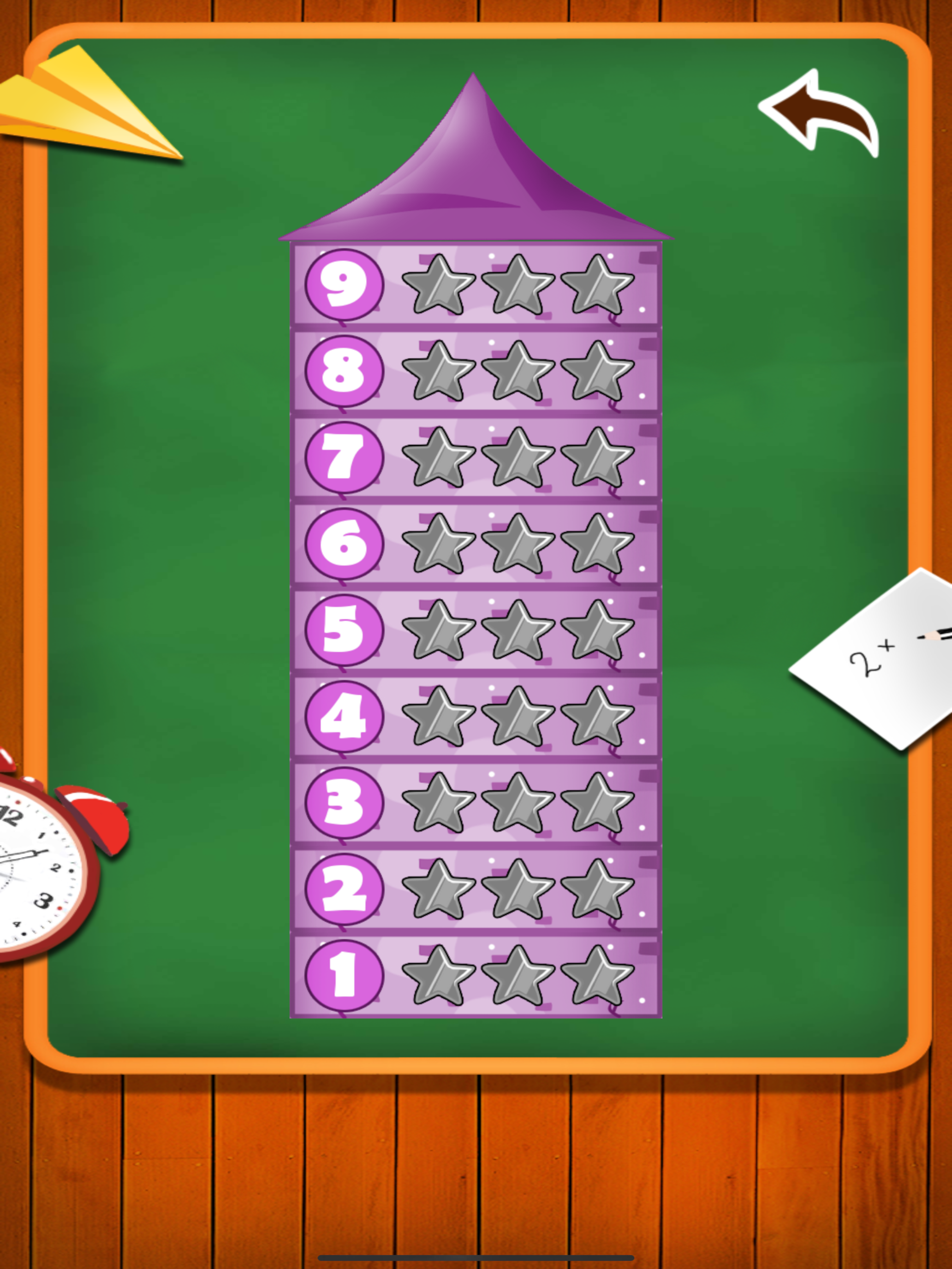 Multiplication table math game