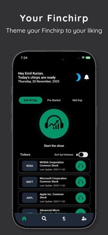 Finchirp screenshot