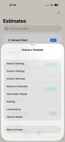 FieldBid: Estimate Maker screenshot