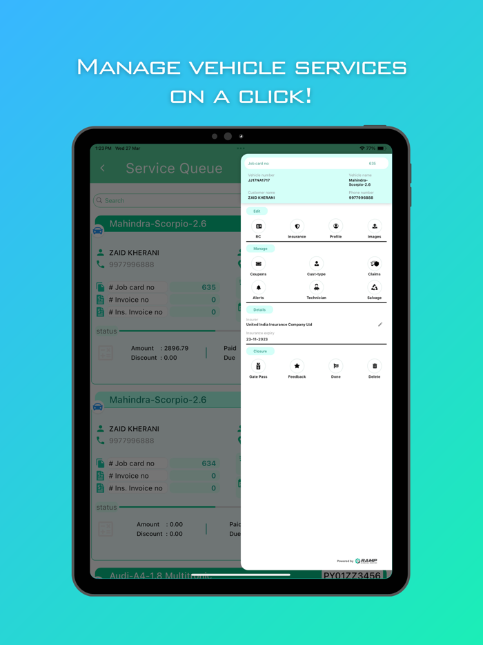 RAMP Garage- Workshop Software