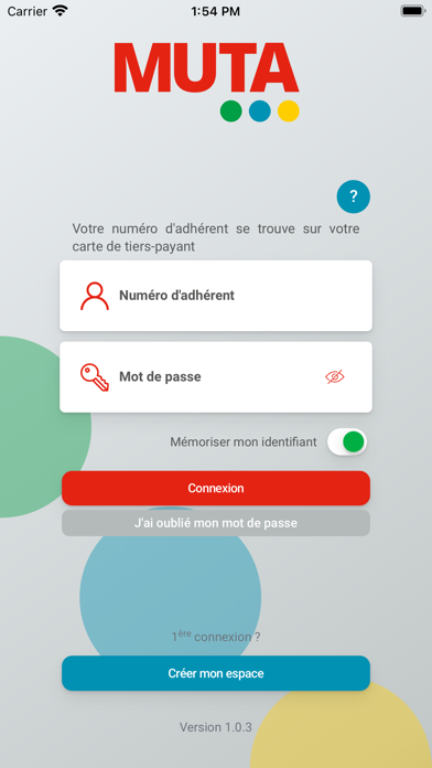 Screenshot #1 pour Mes Services MUTA