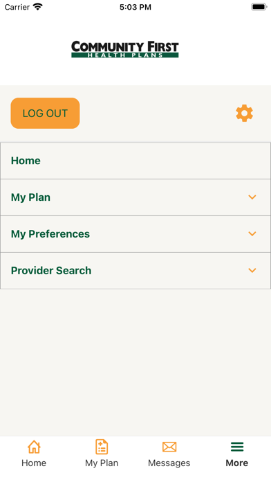 CFHP Portal Screenshot