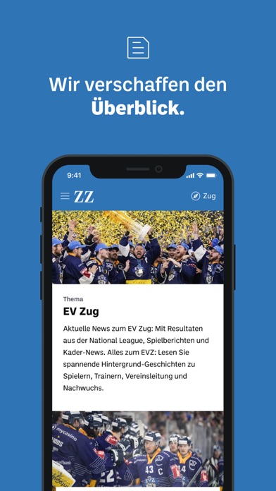 Zuger Zeitung Screenshot