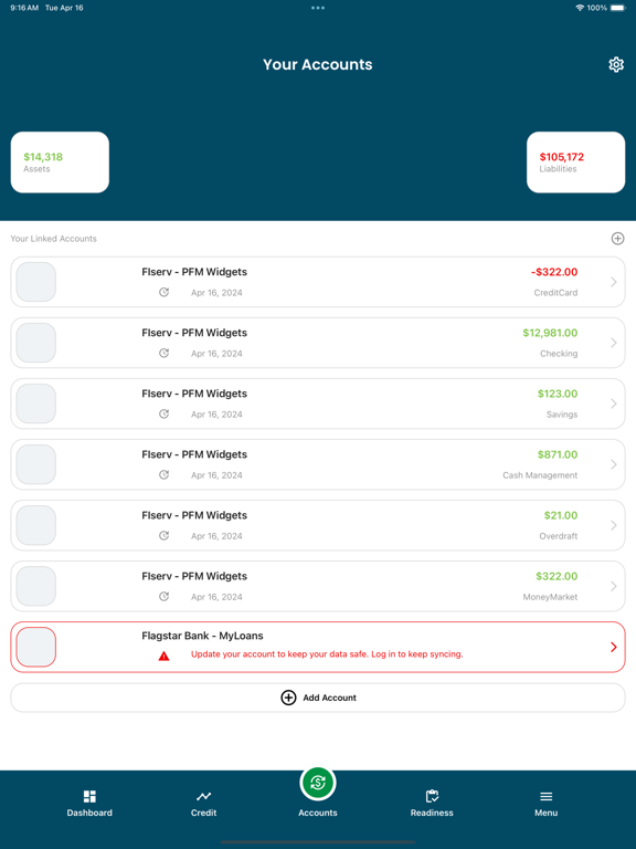 WAM Wallet iPad screenshot 6 - Finance app