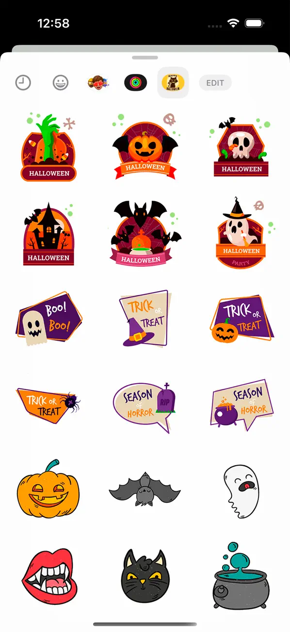 Screenshot #1 pour Haunting Halloween Stickers