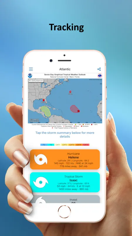 Tropical Hurricane Tracker screenshot 1 of 4