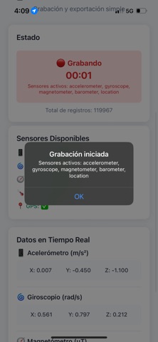 Sensor Data Recorder (3a4624) screenshot