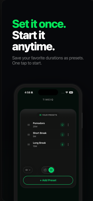TimeIQ: Focus Timer & Flow Screenshot 3 of 3