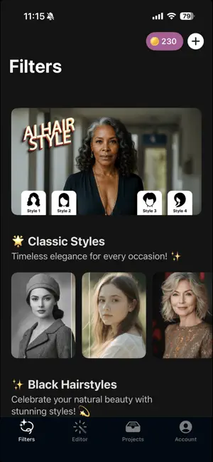 Glowy: AI Hairstyle Changer screenshot 5
