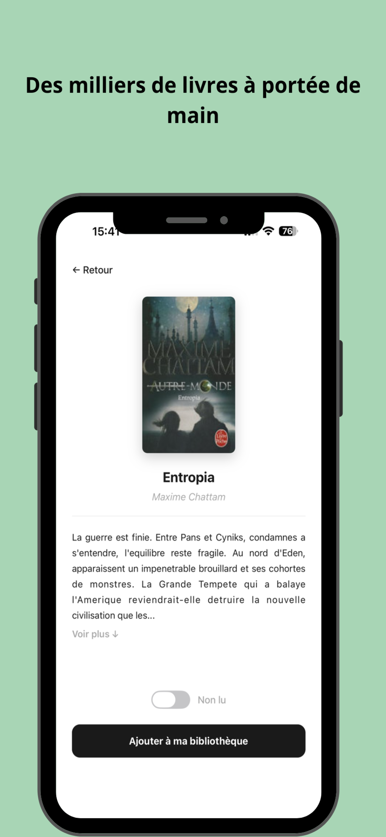 Book'un - Bibliothèque Livres screenshot 4