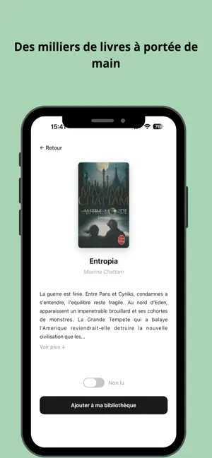 Book'un - Bibliothèque Livres screenshot 4