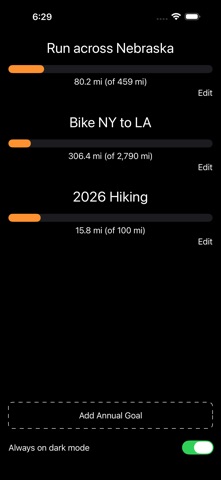 Farther: Workout Goal Tracker Screenshot 1 of 7