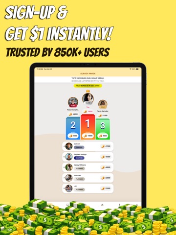 Earn Rewards with Survey Panda iPad screenshot