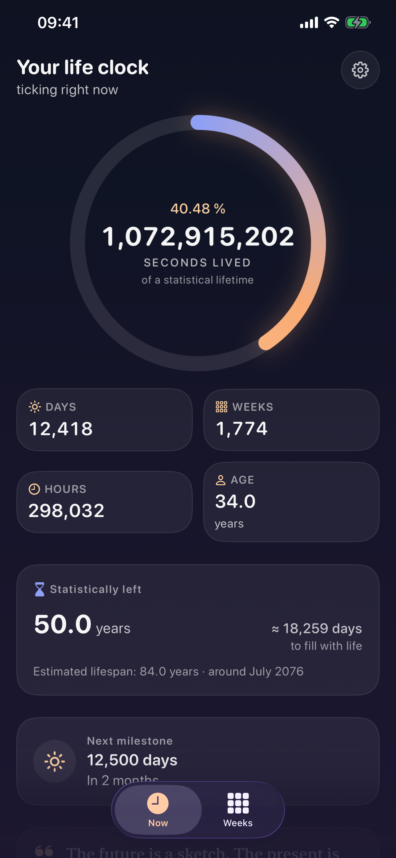 Life Clock Medium screenshot 3