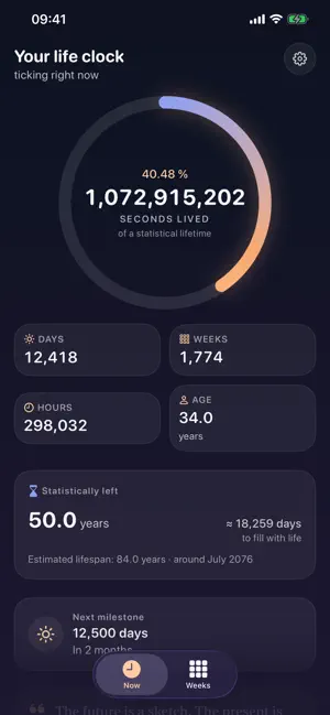 Life Clock Medium screenshot 3