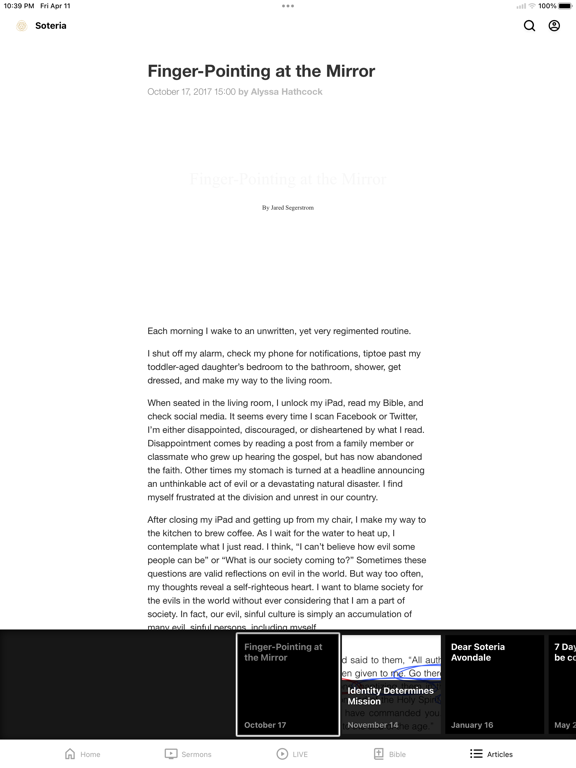 Soteria Des Moines iPad screenshot 4 - Lifestyle app