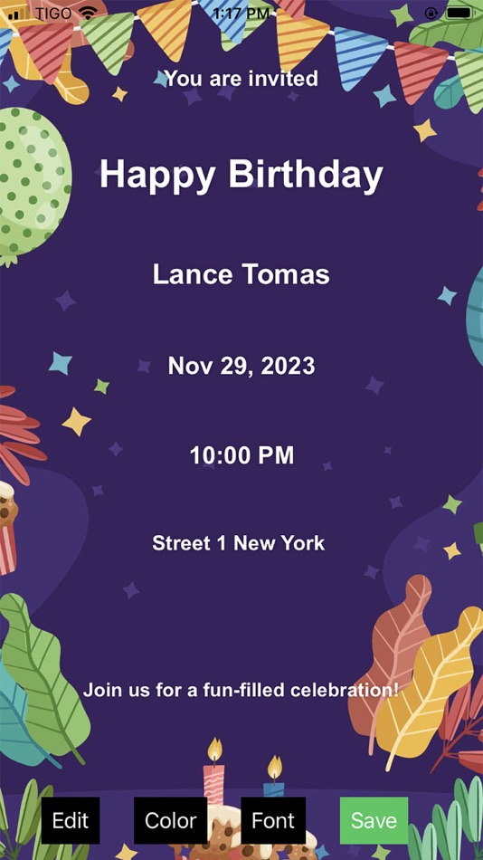 #5. Digital invitation (iOS) 由: Nazly Maryori Rea Legarda