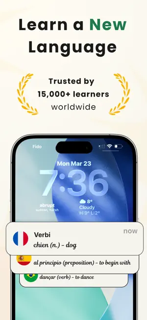 Verbi: Vocabulary Training App iPhone screenshot 1