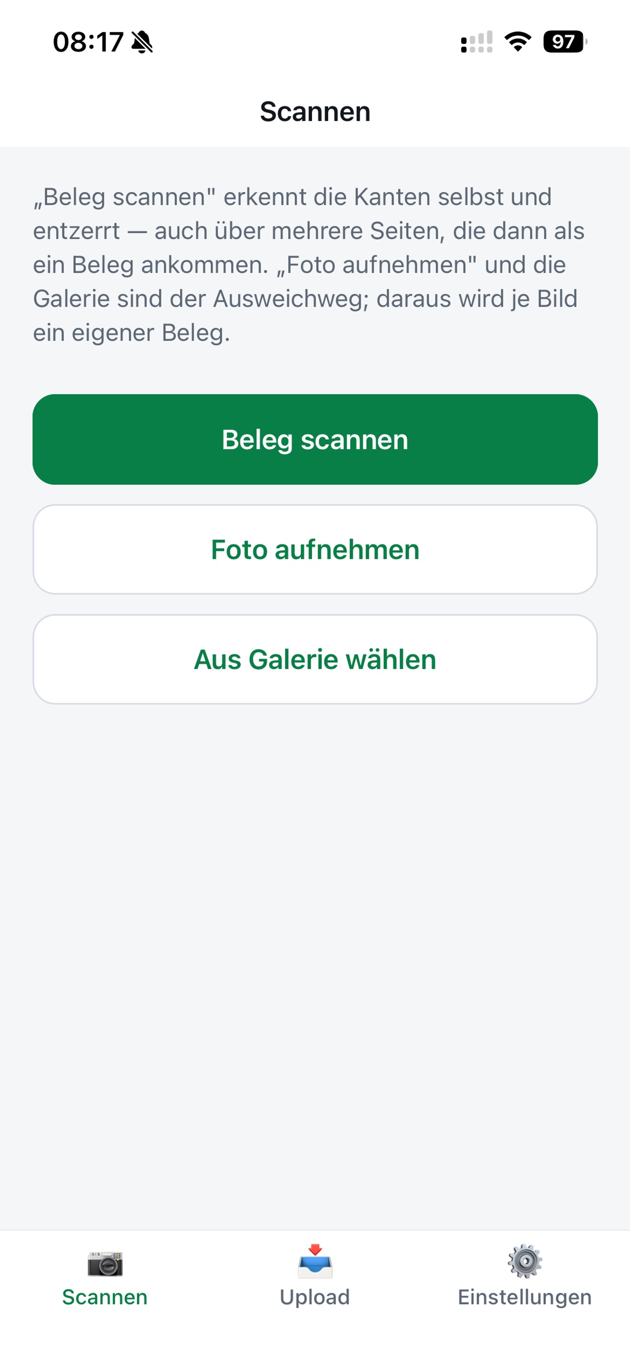 Screenshot 1 of easyAbschluss Scanner