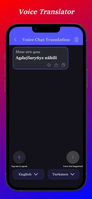 Turkmen Translator App screenshot 3