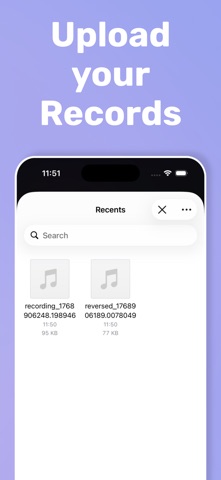 Reverse Audio Recorder - ReVox screenshot