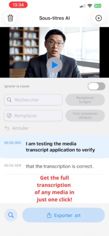 Media Transcript Screenshot 1 of 1