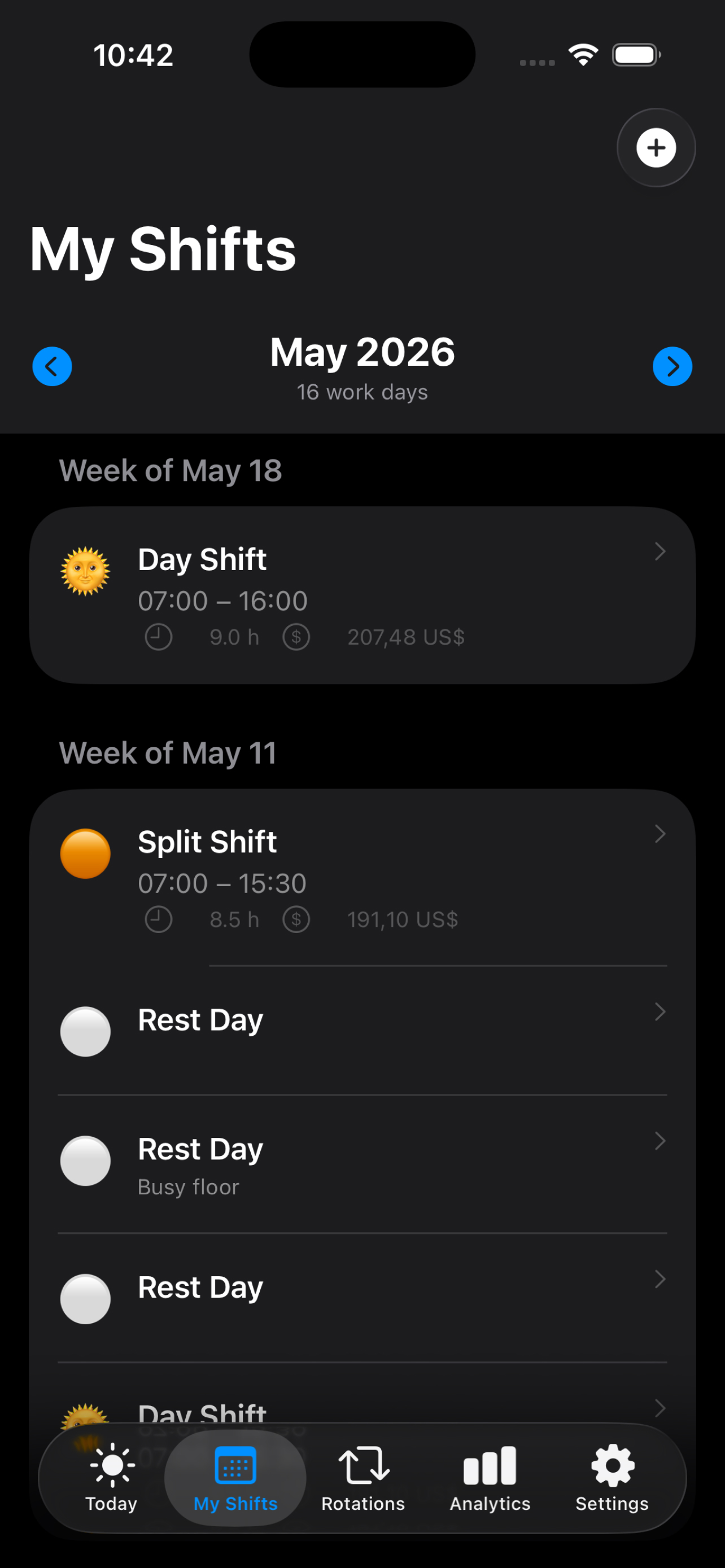 ShiftFlow Planner screenshot 4